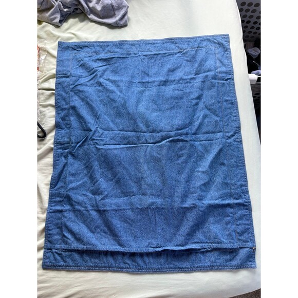 Arizona Jeans Co. 100% Cotton Chambray Denim Like Standard Sham Pillowcases Pair - Picture 3 of 8